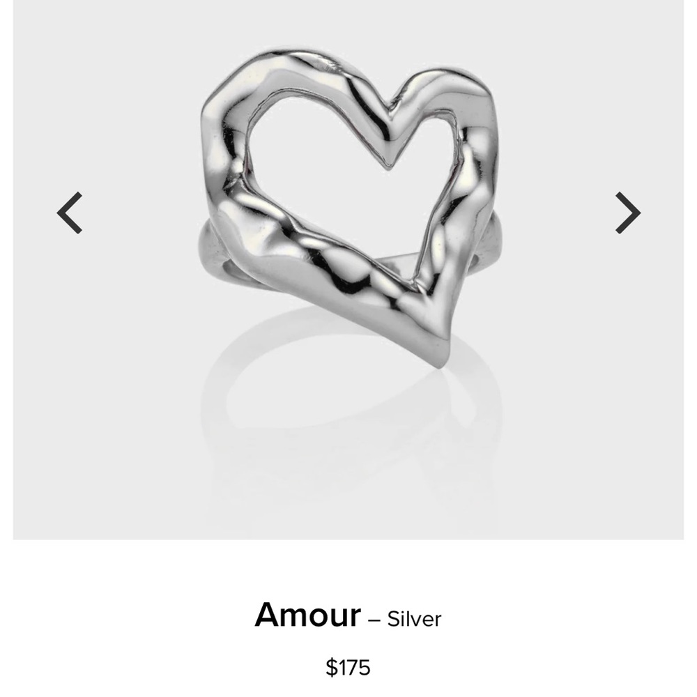Sterling silver heart ring